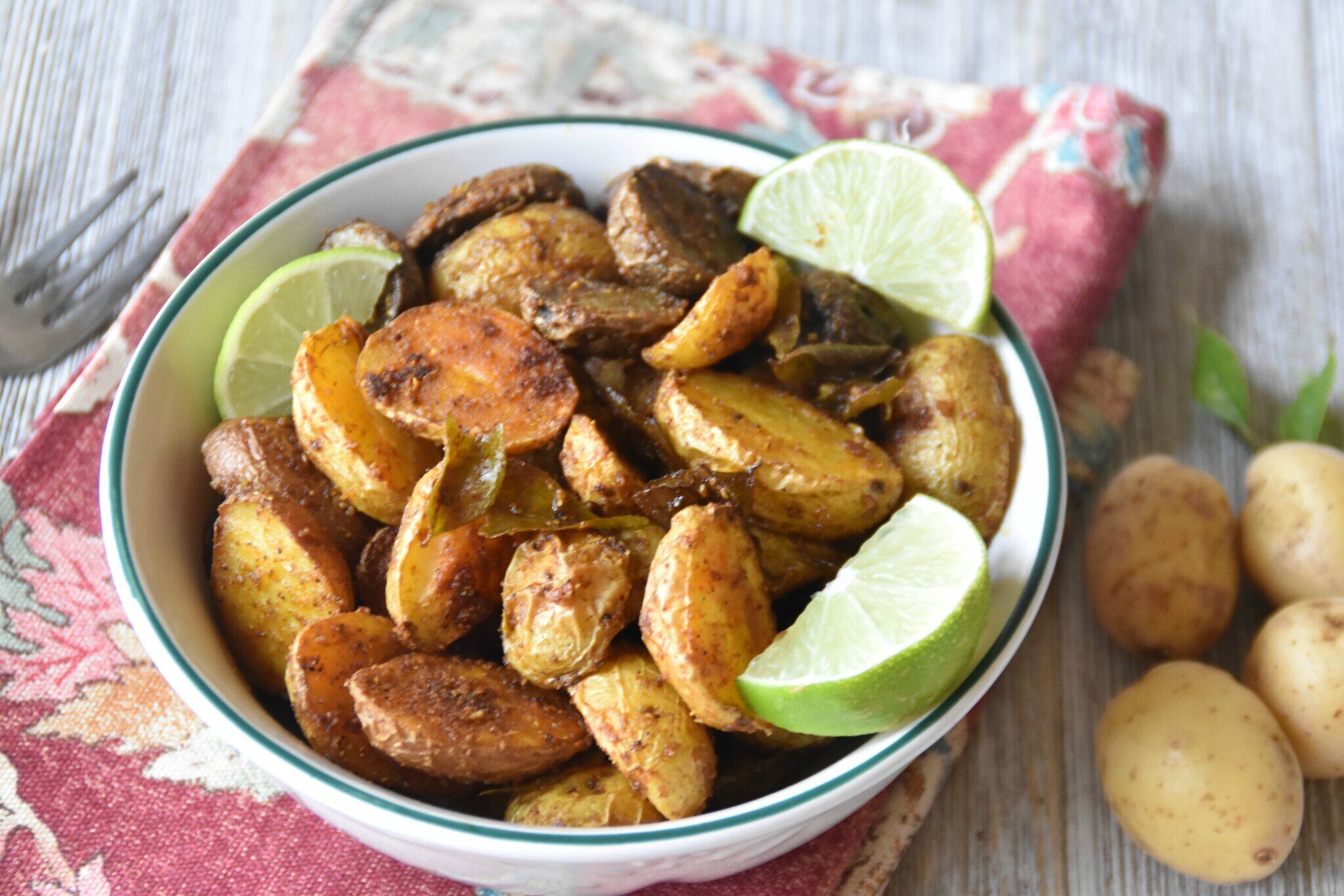 Spiced Roasted Potatoes - Zesty South Indian Kitchen