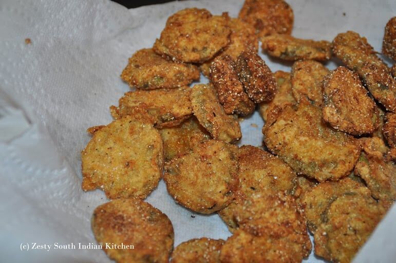 Southern Fried Dill Pickles - Zesty South Indian Kitchen