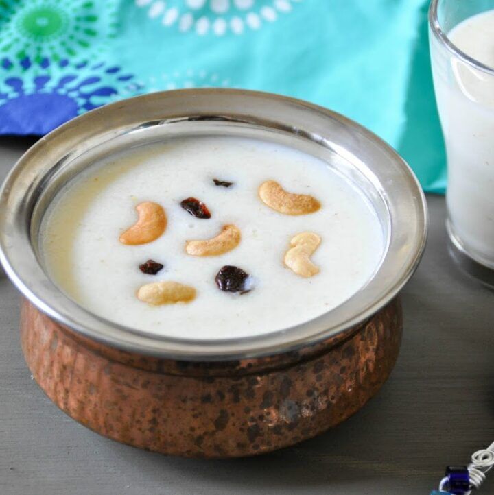 Rava pal payasam/ Semolina milk pudding Indian style - Zesty South ...