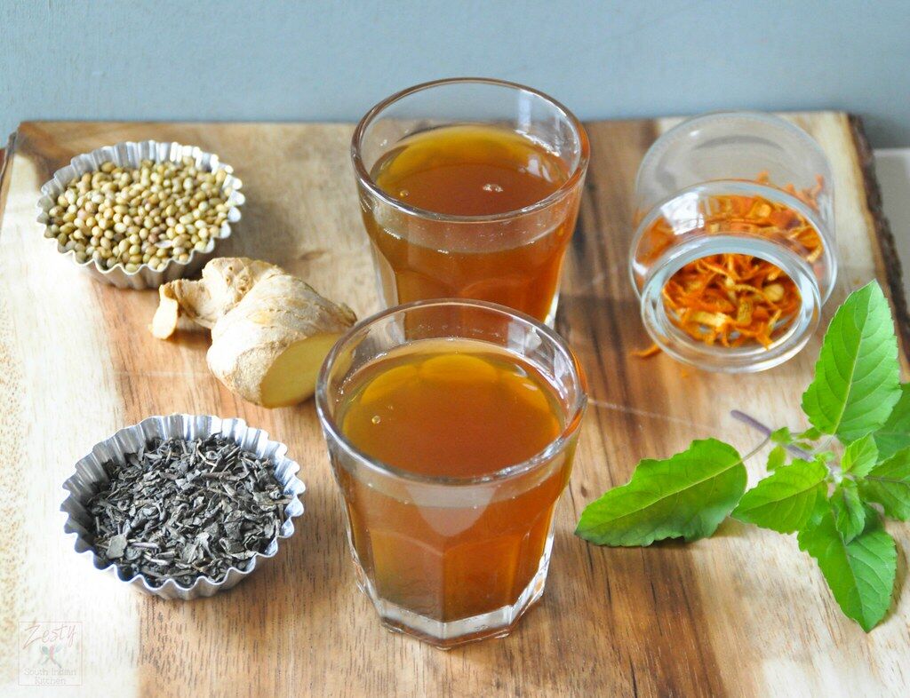 Holly Basil Green Tea Zesty South Indian Kitchen