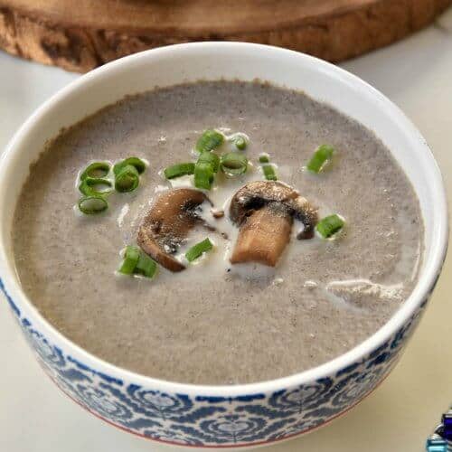 Browned butter mushroom soup - Zesty South Indian Kitchen