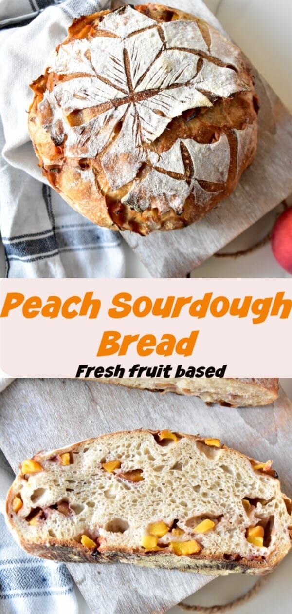 Peach Spelt Sourdough Bread - Zesty South Indian Kitchen