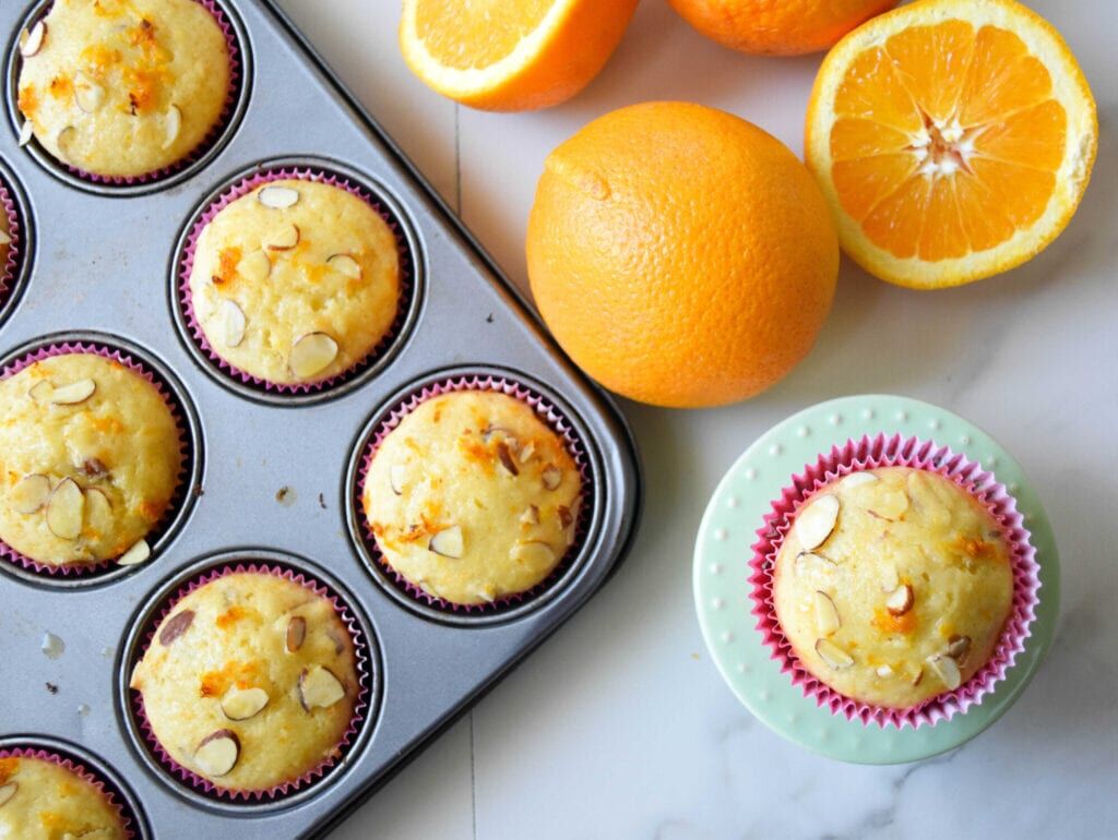 Sourdough Orange Muffins - Zesty South Indian Kitchen