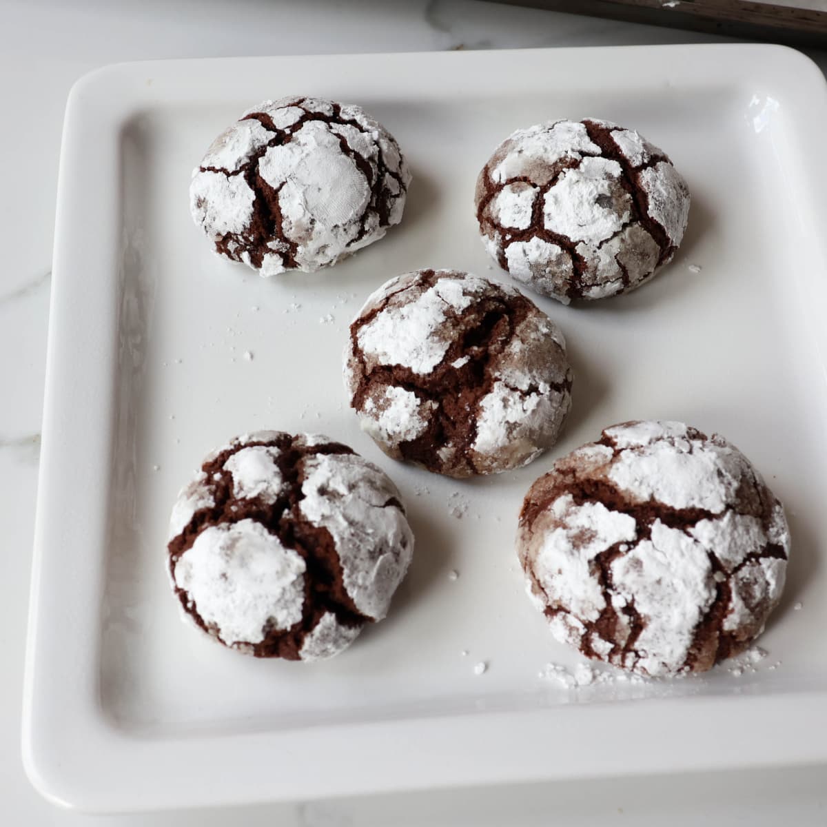 Sourdough Chocolate Crinkle Cookies - Zesty South Indian Kitchen