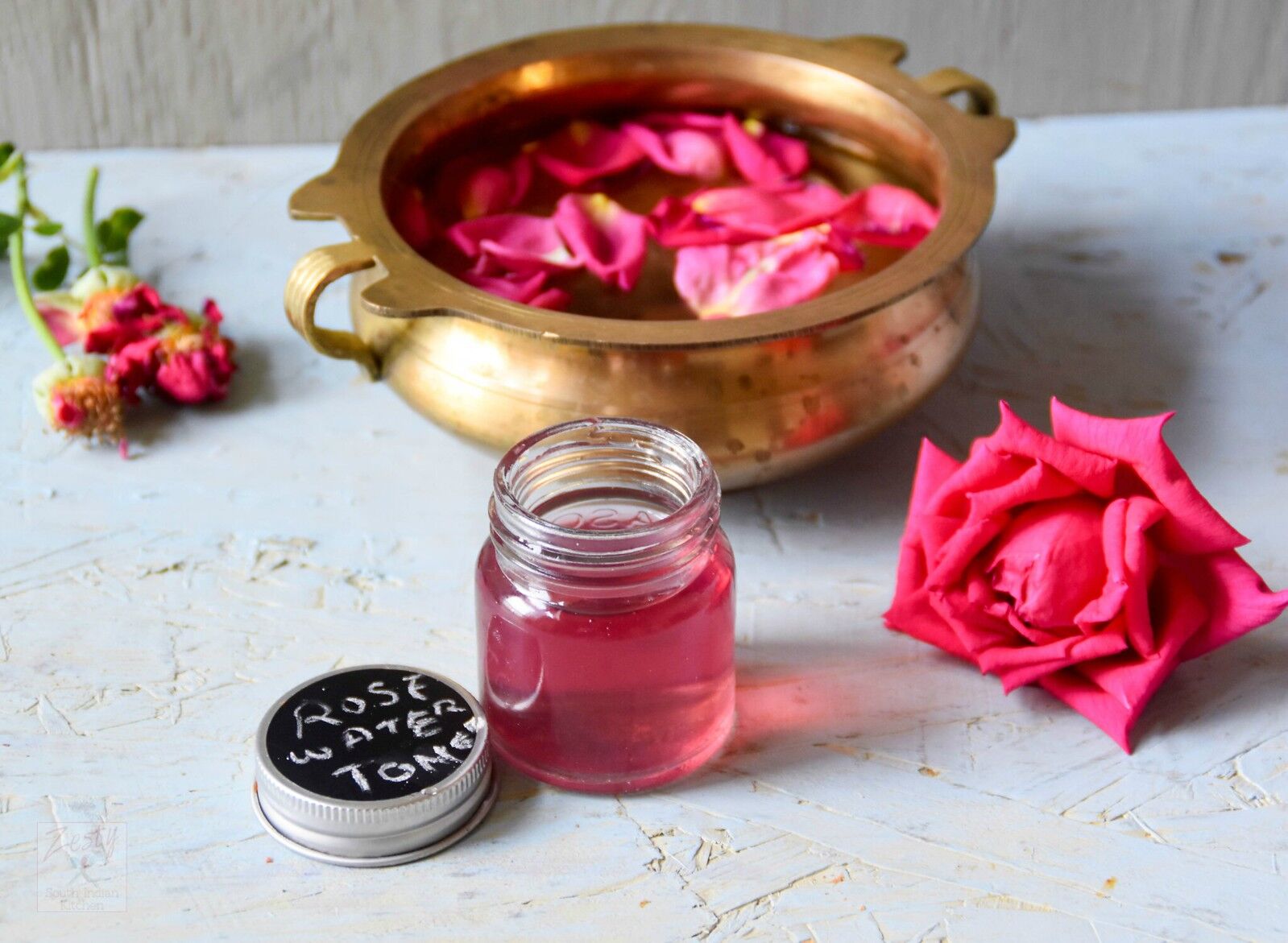 Rosewater Toner DIY and Book Review - Zesty South Indian Kitchen