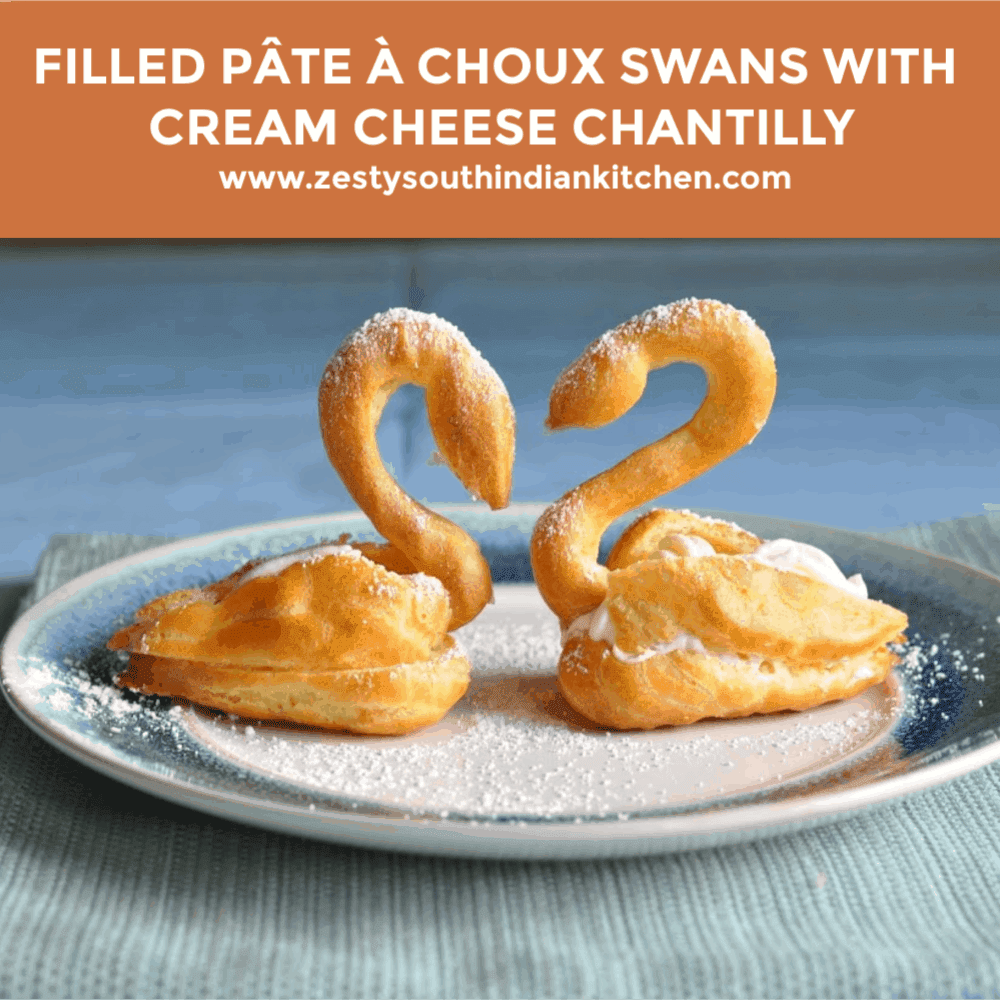 Pâte à Choux Swans with Cream Cheese Chantilly - Zesty South